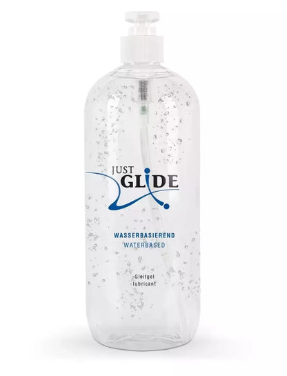 Just Glide vandens pagrindo lubrikantas 1 l - veganiška, su lateksu suderinama formulė