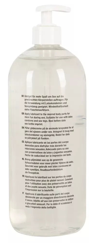 Just Glide vandens pagrindo lubrikantas 1 l - veganiška, su lateksu suderinama formulė