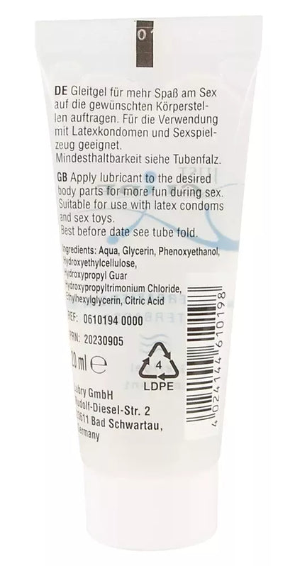 Just Glide vandens pagrindu sukurtas lubrikantas 20ml – veganiška, universali formulė