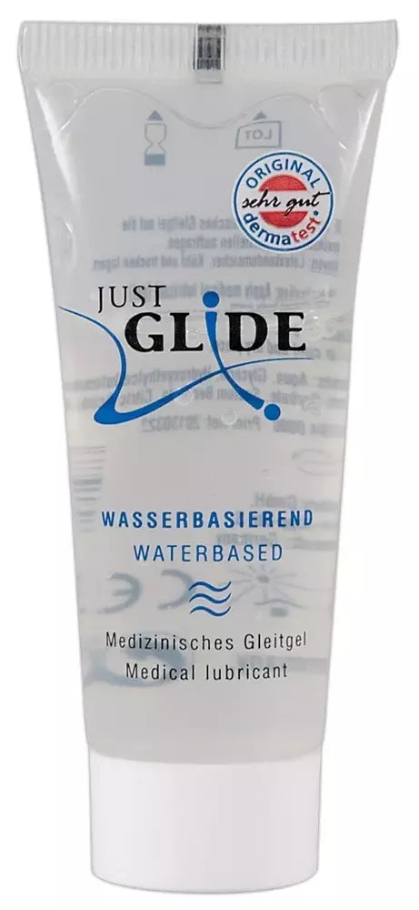 Just Glide vandens pagrindu sukurtas lubrikantas 20ml – veganiška, universali formulė