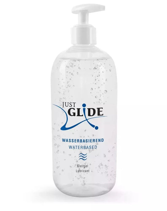 Just Glide Waterbased Lubricant 500 ml – veganiška, universali formulė