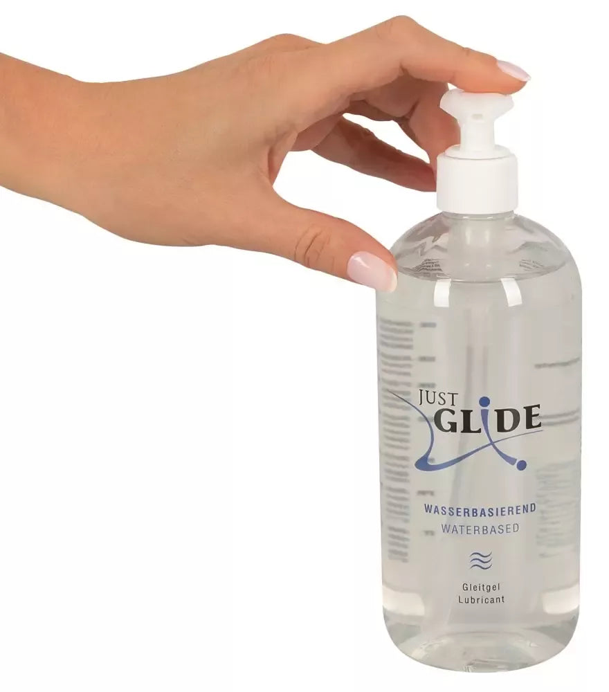 Just Glide Waterbased Lubricant 500 ml – veganiška, universali formulė
