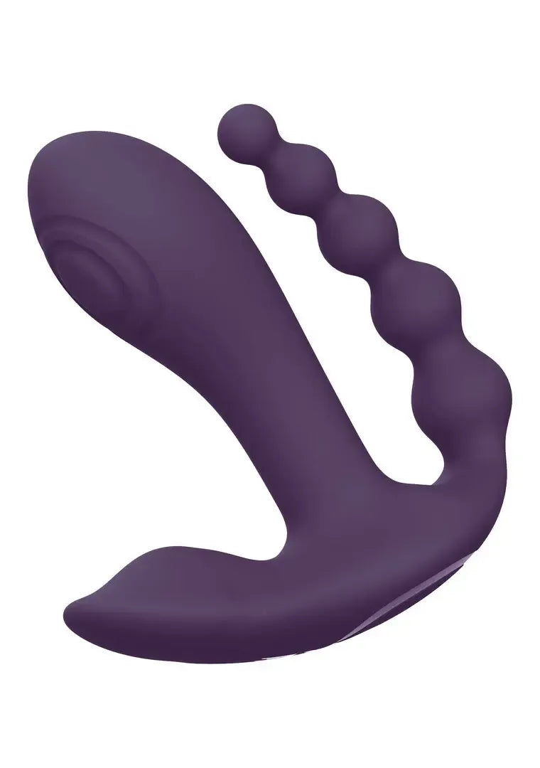 Kata Pulse Wave Dual Stimulation System Purple – trigubas variklis, nuotolinio valdymo pultelis