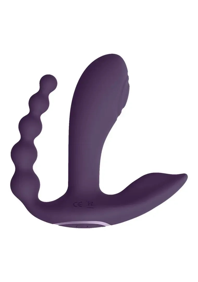 Kata Pulse Wave Dual Stimulation System Purple – trigubas variklis, nuotolinio valdymo pultelis