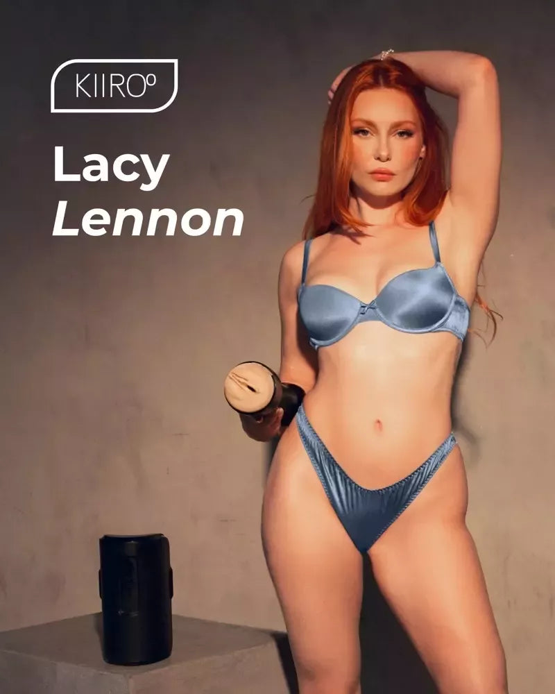 Kiiroo Feel Lacy Lennon interaktyvus intymus prietaisas, 22 cm, odos spalvos
