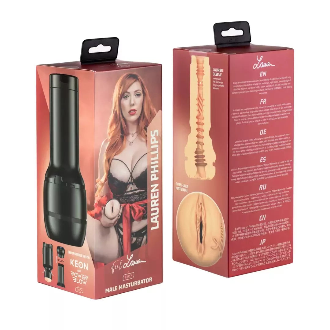 Kiiroo Feel Lauren Phillips aukščiausios kokybės intymus prietaisas, 22,3 cm, TPE/ABS