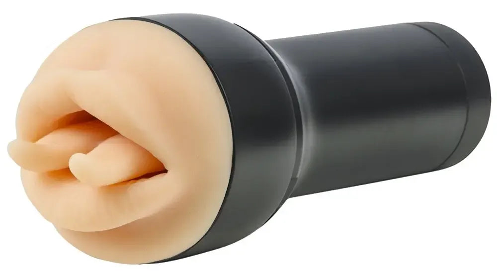 Kiiroo Feel Leigh Raven burnos tipo masturbatorius, Superskin, 22 cm, juodas