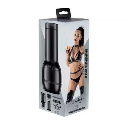 Kiiroo Feel Reya Sunshine Black intymiosios įrangos TPE įvorė