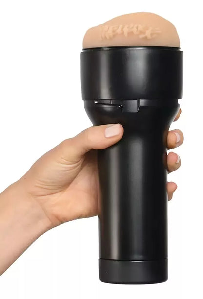 Kiiroo Feel Rose Michaels intymus stimuliatorius su į odą panašia įvore, 22,4 cm