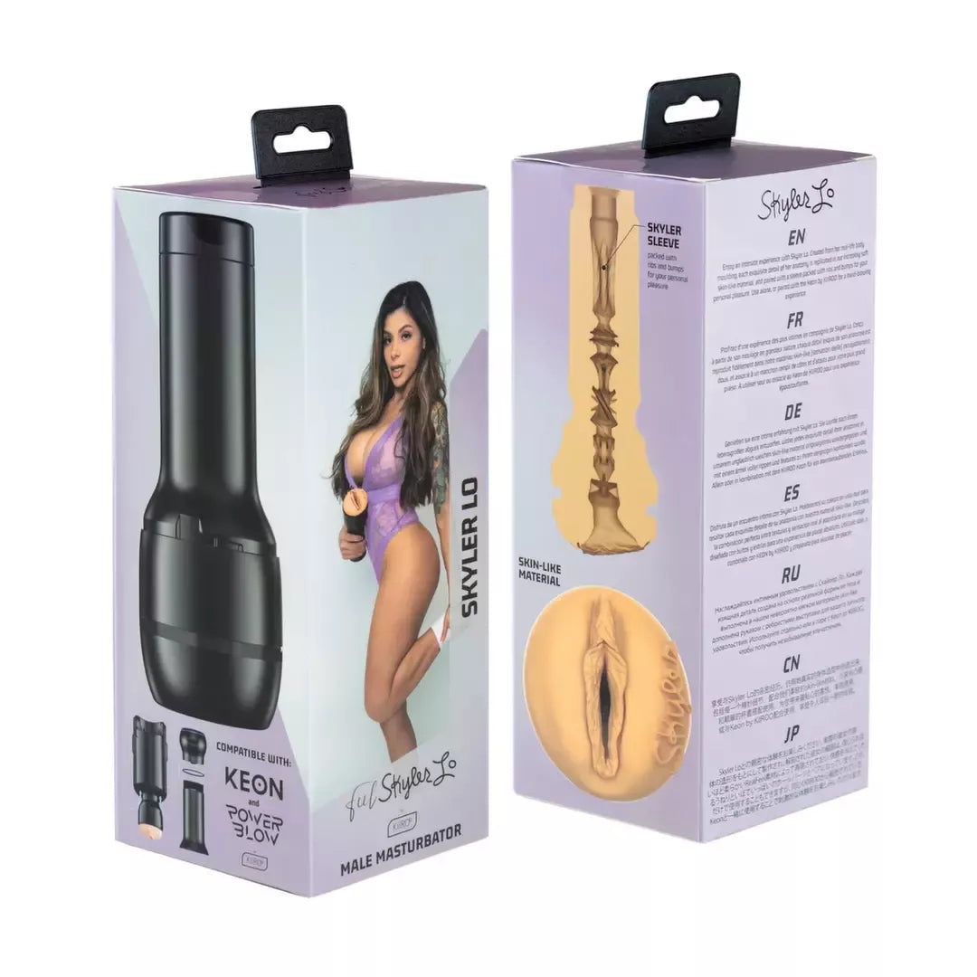 Kiiroo Feel Skyler Lo interaktyvi mova, skirta Keon & PowerBlow, 223 mm