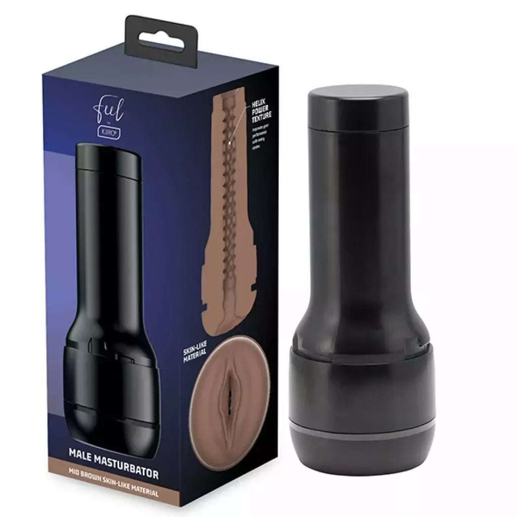 Kiiroo Feel Stroker Mid Brown intymus prietaisas – RealFeel medžiaga, 20 cm