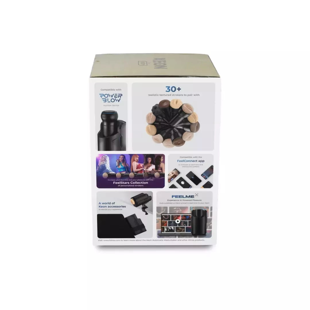 Kiiroo Keon Combo Set Black - Interaktyvi automatinė intymi sistema