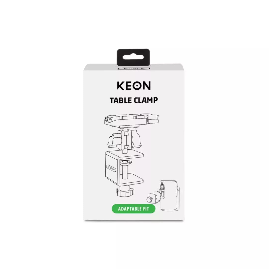 Kiiroo Keon Table Clamp – reguliuojama nerūdijančio plieno tvirtinimo sistema