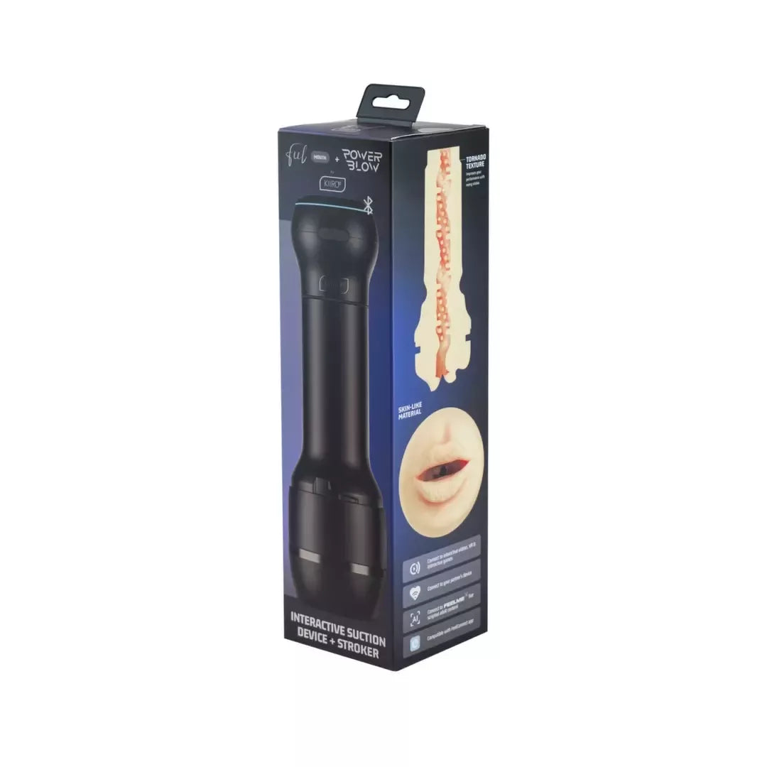 Kiiroo PowerBlow & Feel Mouth Stroker Set – interaktyvusis intymios veiklos įrenginys