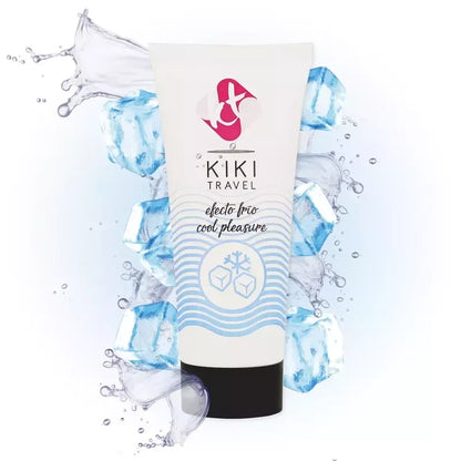 Kiki Travel Cooling lubrikantas 50 ml – vandens pagrindu, veganiškas, su alaviju