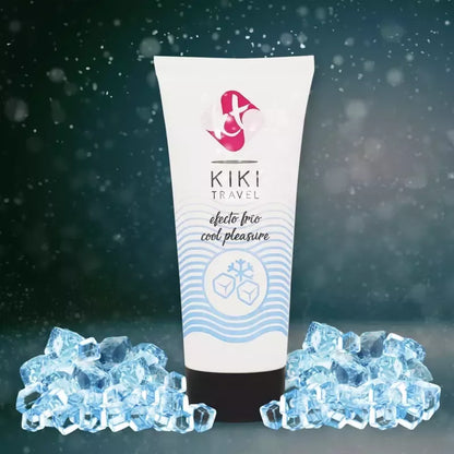 Kiki Travel Cooling lubrikantas 50 ml – vandens pagrindu, veganiškas, su alaviju