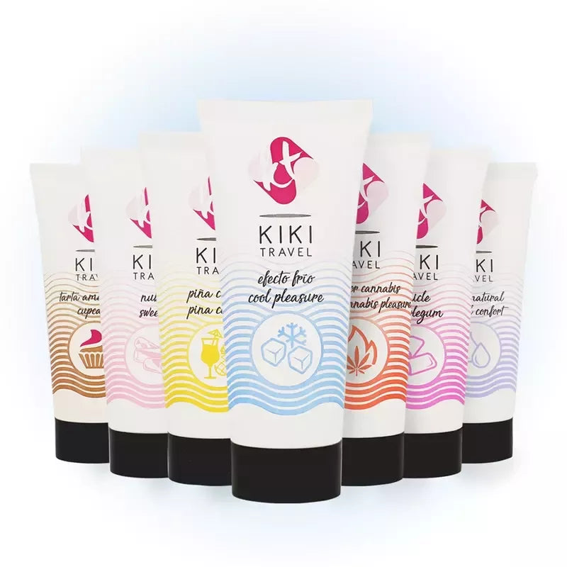 Kiki Travel Cooling lubrikantas 50 ml – vandens pagrindu, veganiškas, su alaviju