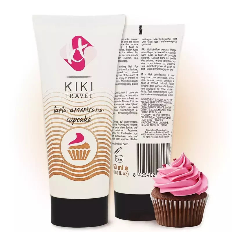 Kiki Travel Cupcake vandens pagrindu sukurtas lubrikantas, 50 ml, veganiška formulė
