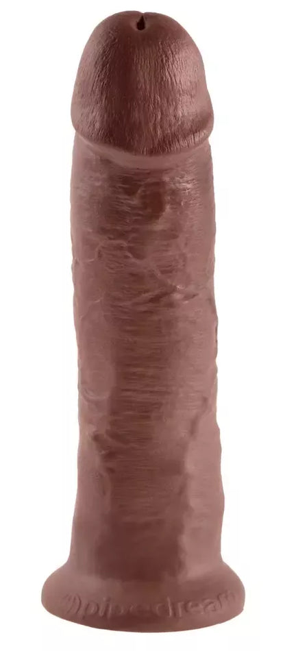 King Cock 10 colių anatominis intymus prietaisas, rudas, PVC, 25 cm