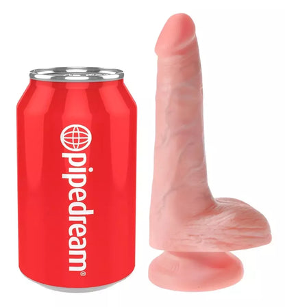 King Cock 6" anatominis modelis su pagrindu, šviesus, 15,2 cm, PVC