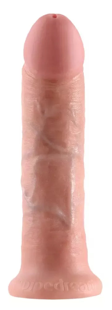 King Cock 8" Strap-On sistema su nuimamu anatominiu modeliu, juoda