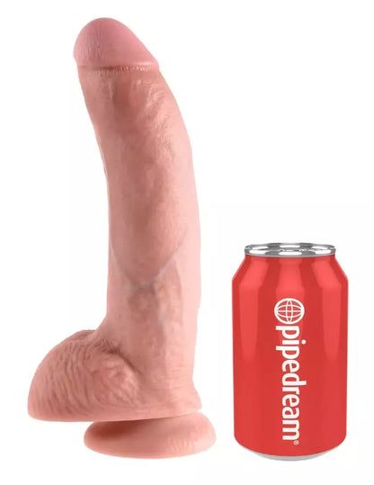 King Cock 9" anatominis modelis su pagrindu, šviesus, 22,9 cm, PVC