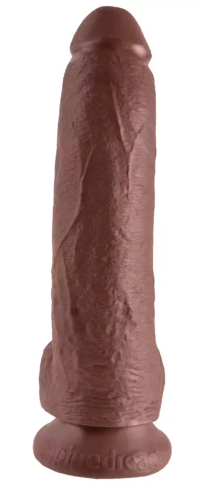 King Cock 9 colių anatominis modelis su siurbtuku, rudas, 22,9 cm