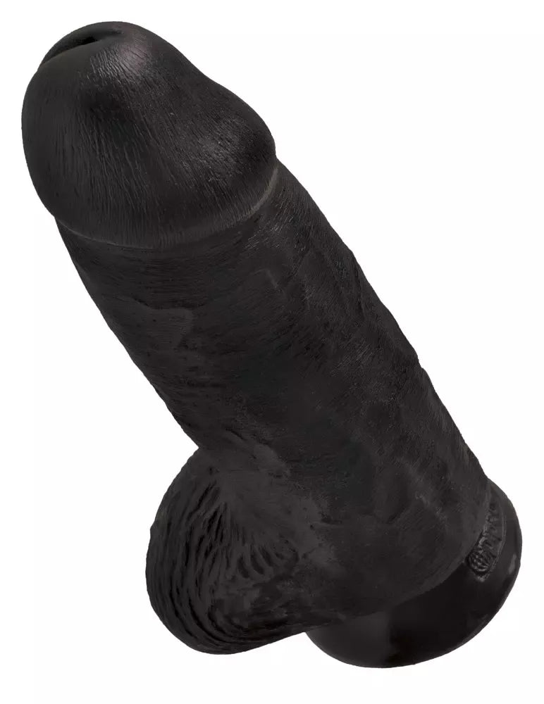 King Cock Chubby Dark anatominis modelis su siurbtuku 22,9 cm
