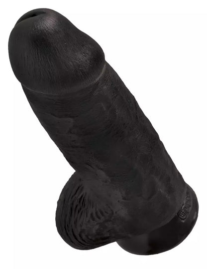 King Cock Chubby Dark anatominis modelis su siurbtuku 22,9 cm
