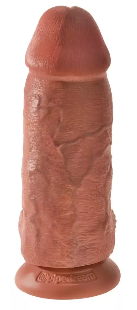 King Cock Chubby Tan – Anatomisė modelis su siurbtuku 22,9 cm