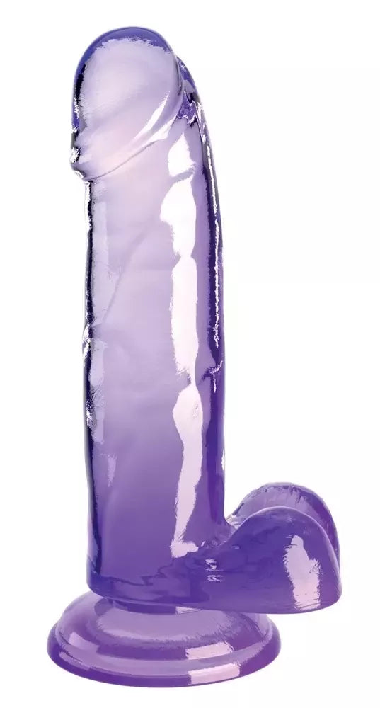 King Cock Clear 7 colių dvigubo tankio modelis, purpurinis