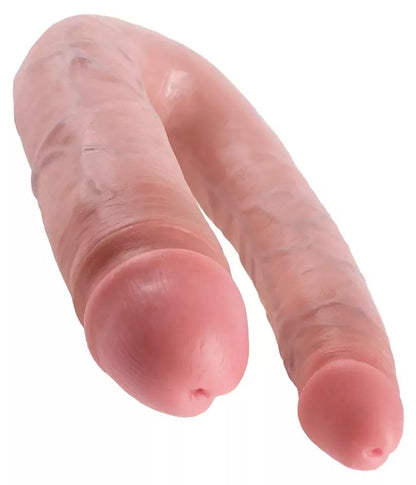 King Cock Double Trouble 43 cm dvipusis anatominis modelis iš PVC