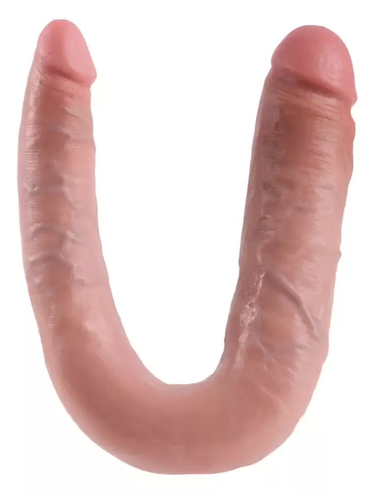 King Cock Double Trouble 43 cm dvipusis anatominis modelis iš PVC