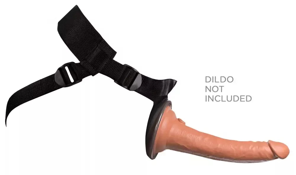 King Cock Elite Comfy Body Dock reguliuojami „strap-on“ diržai, juodi