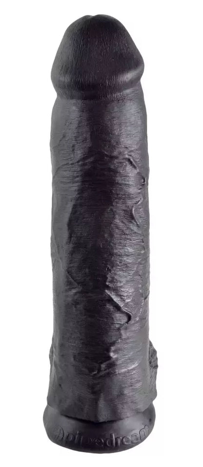 King Cock Model 12'' Black – anatominė sistema su siurbtuku