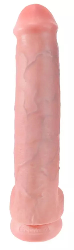 King Cock Model 15 XXL intymus treniruoklis su siurbtuku, 38 cm, PVC, juodos spalvos