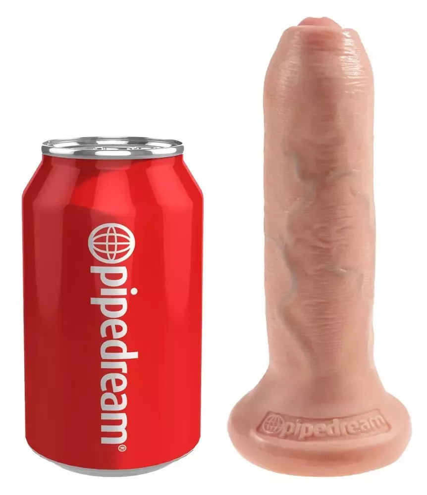 King Cock Model 6in Uncut Flesh – anatominis intymus prietaisas su siurbtuku