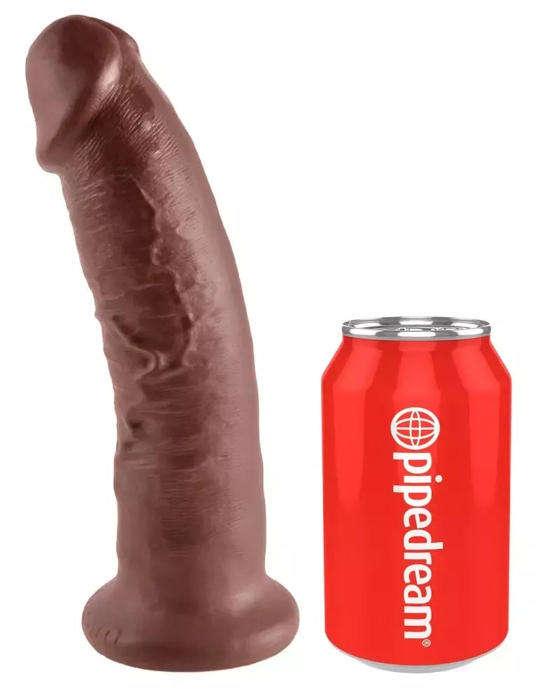 King Cock Model 9" rudas – anatomiškai detalus intymus prietaisas, 24 cm