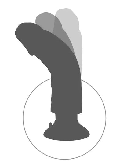King Cock Vibrating Flexible Model 9” – reguliuojamas, su siurbtuku, atsparus vandeniui