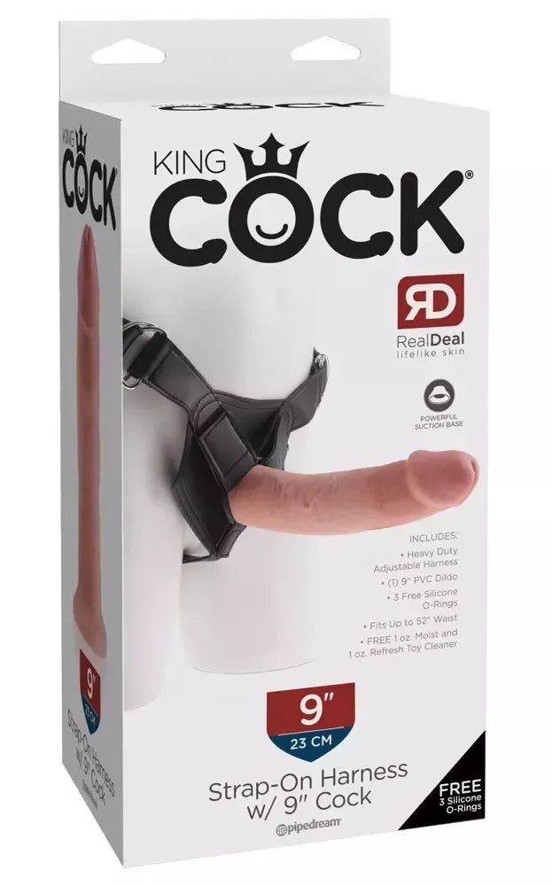 Kink by Doc Johnson Intimate System 9" reguliuojamas diržų rinkinys, šviesus