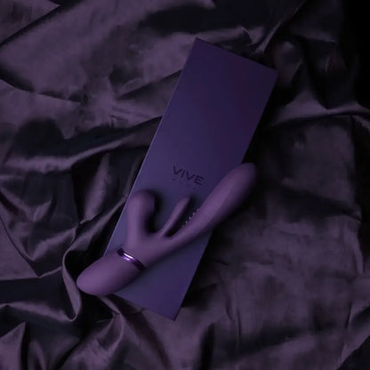 Kura Advanced Thrusting G-Spot modelis su plakimo sistema, violetinis