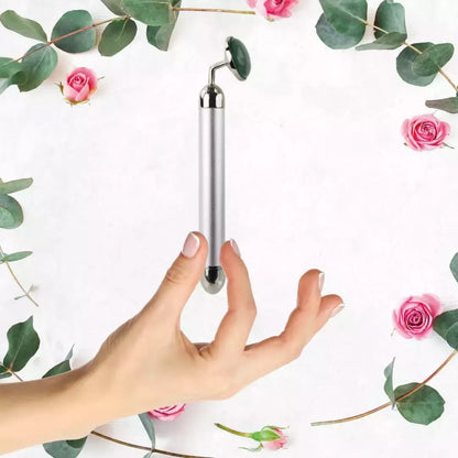 La Gemmes Jade Lay-On vibruojantis masažuoklis - žalias, 15 cm, brangakmenis ir metalas