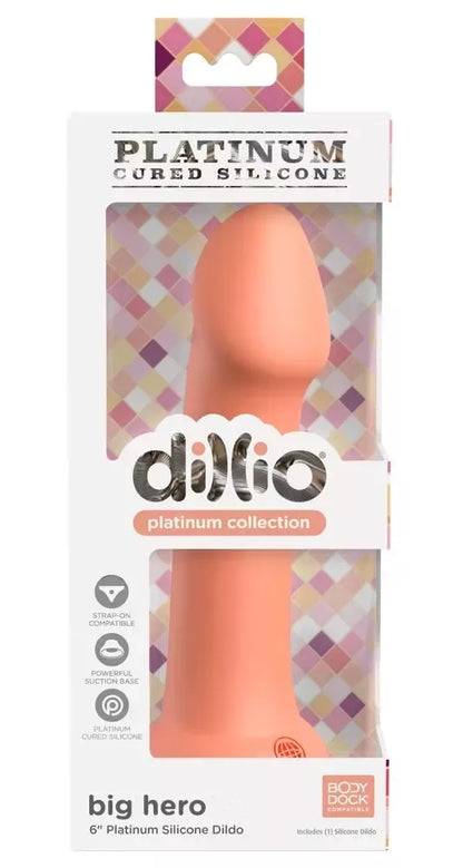 Lankstus silikoninis modelis Dillio Platinum Big Hero, persiko spalvos, 17 cm