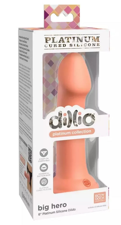 Lankstus silikoninis modelis Dillio Platinum Big Hero, persiko spalvos, 17 cm
