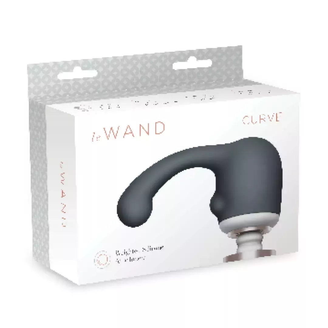 Le Wand Curve pasveriamas silikoninis priedas vibratoriui, purpurinis