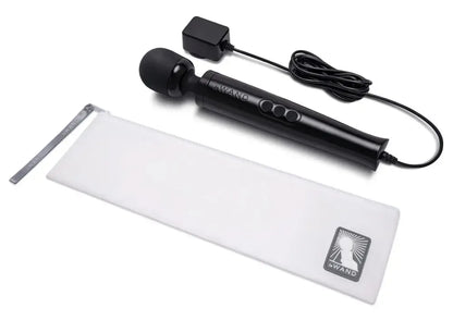 Le Wand Diecast Plug-In Black kompaktiškas masažuoklis, 20 režimų, 29 cm
