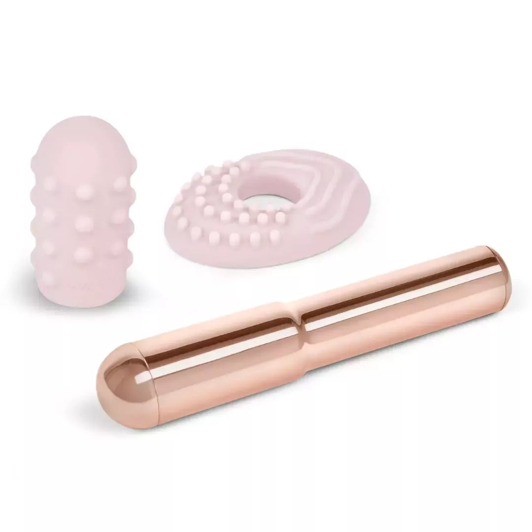 Le Wand Grand Bullet Rose Gold – Kompaktiškas vibracinis masažuoklis, USB