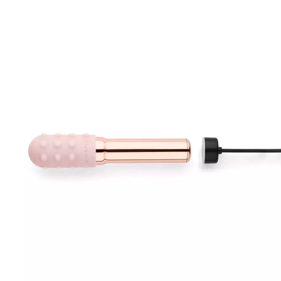 Le Wand Grand Bullet Rose Gold – Kompaktiškas vibracinis masažuoklis, USB