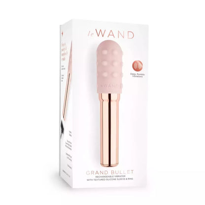 Le Wand Grand Bullet Rose Gold – Kompaktiškas vibracinis masažuoklis, USB
