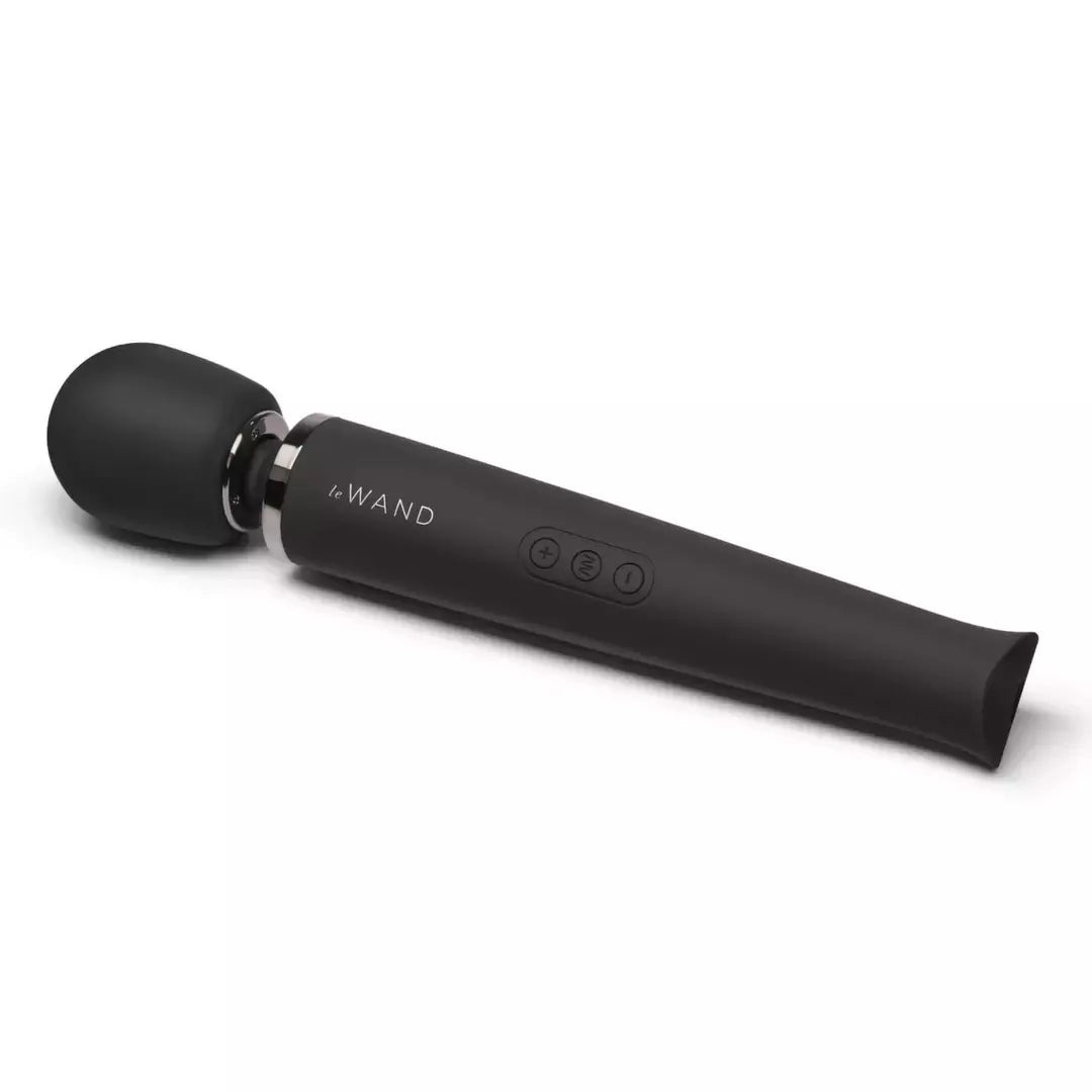 Le Wand Massager Black – įkraunamas daugiafunkcis silikoninis masažuoklis